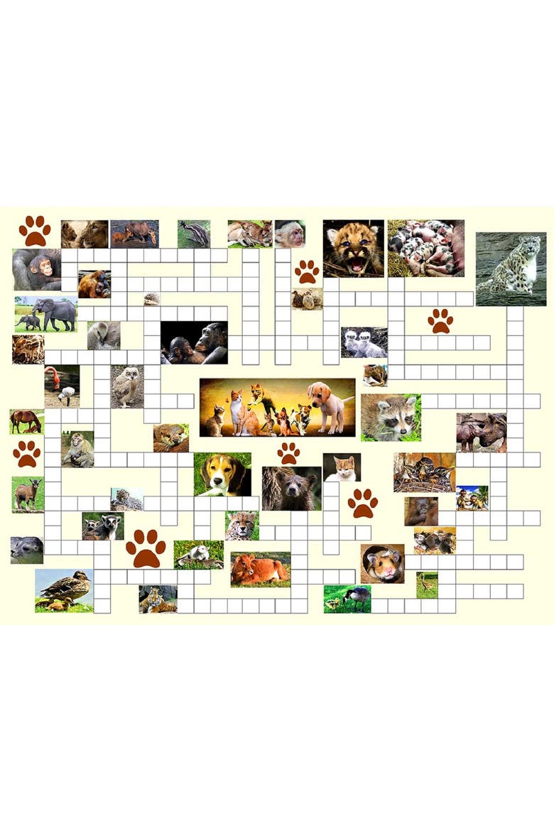 Animal Nursery 500 piece Jigsaw Puzzle for Adults Puzzle Combo, Alternate, color, Multicolor