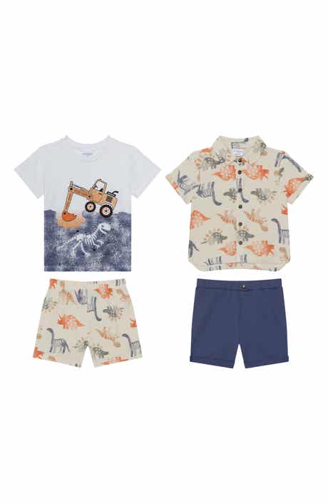Petit Lem Kids' Mix & Match 4-Piece Tops & Shorts Set