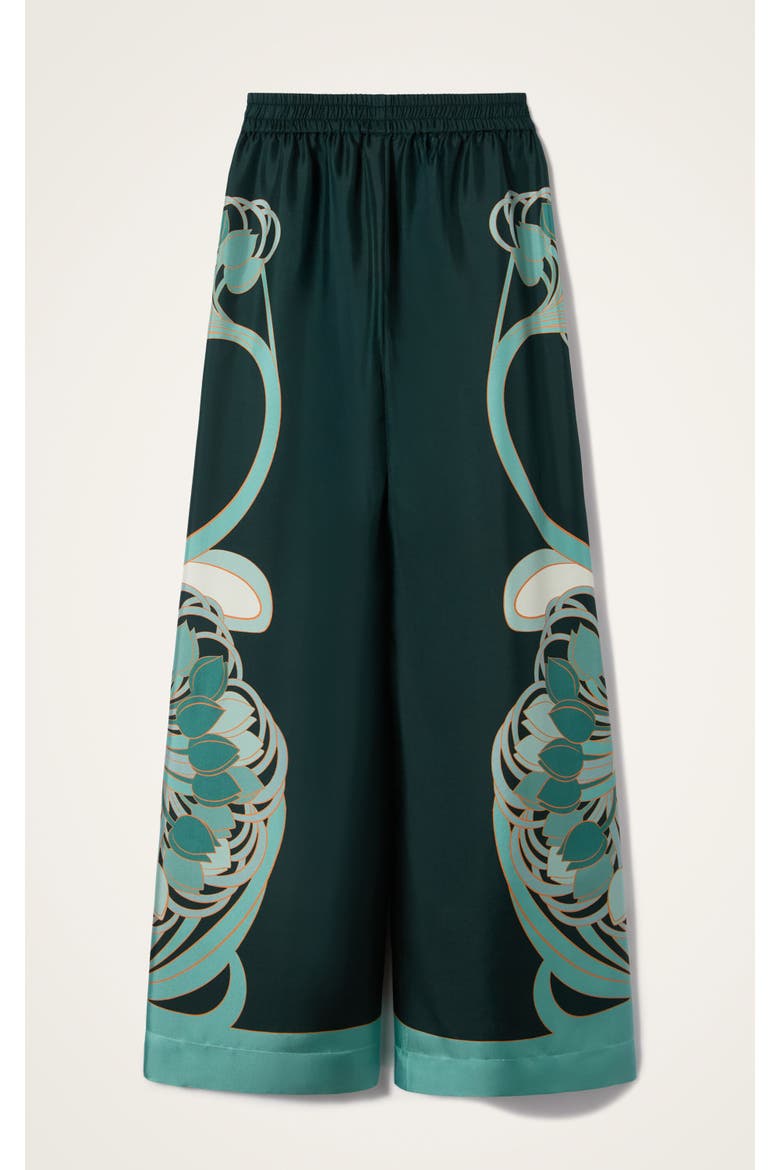 Palazzo Pants, Alternate, color, Blooming Tulip Dark Green