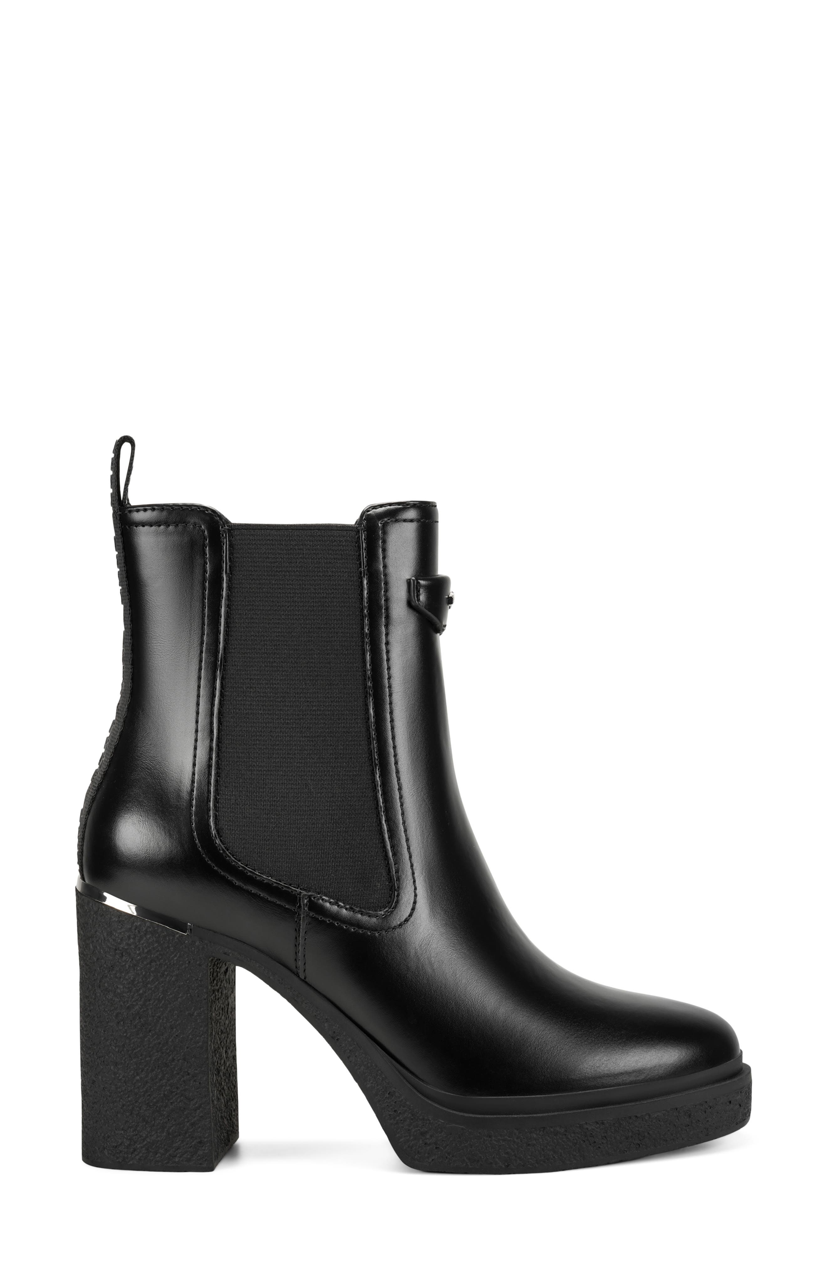 Tisdel Platform Chelsea Boot, Alternate, color, BLACK