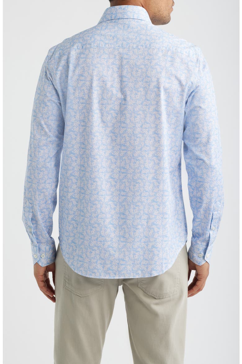 James OoohCotton® Floral Print Button-Up Shirt, Alternate, color, LAVENDER