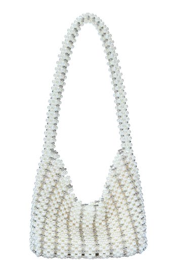 Starlet Faux Pearl Bead Shoulder Bag