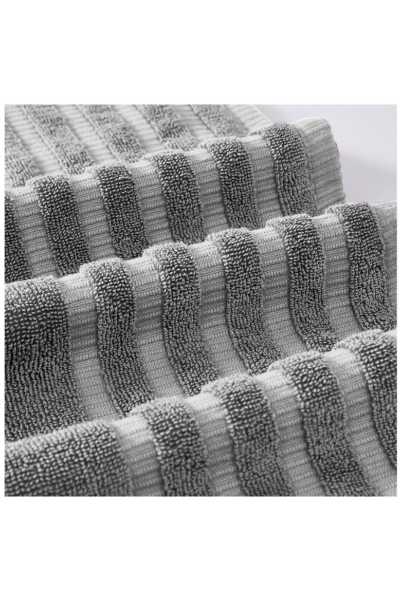 Yard Dyed 6-Piece Towel Set, Alternate, color, ASH GREY