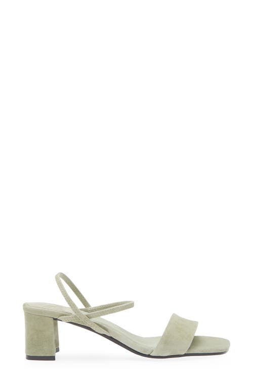 Jeffrey Campbell Adapt Ankle Strap Sandal In Pastel Green Suede