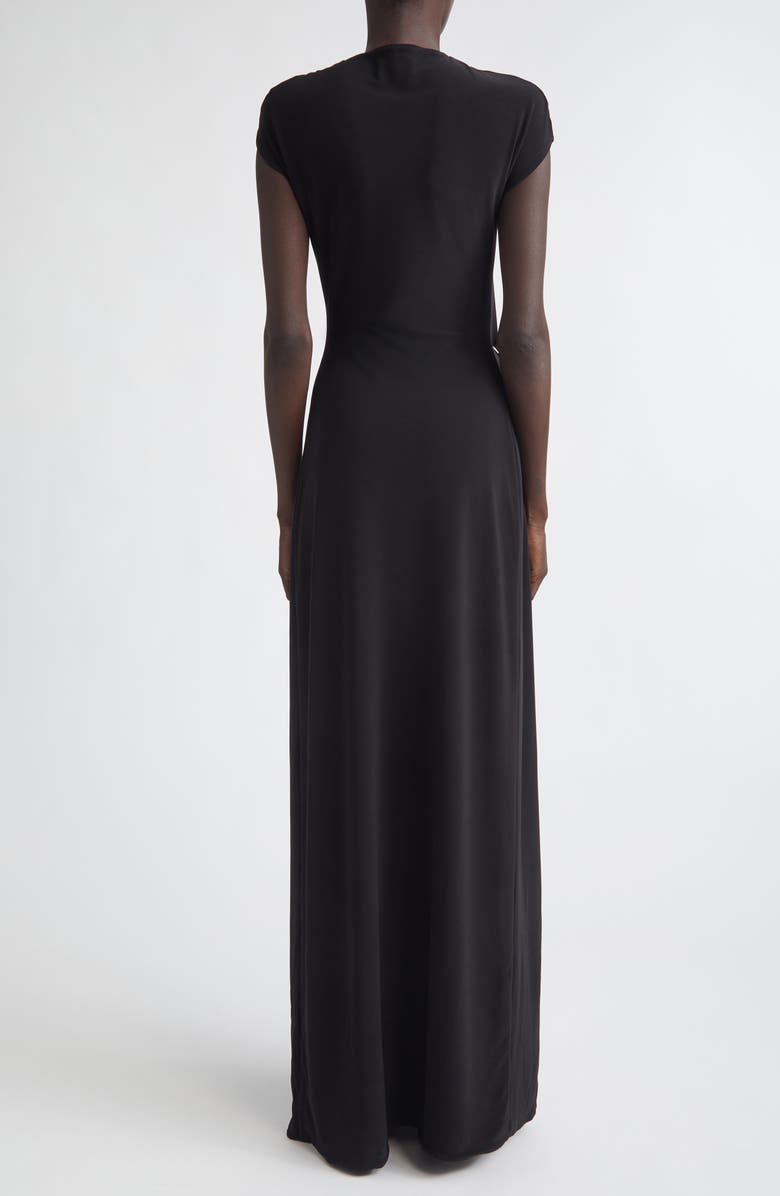 GRACE LING Relic Charms Jersey Gown, Alternate, color, Black