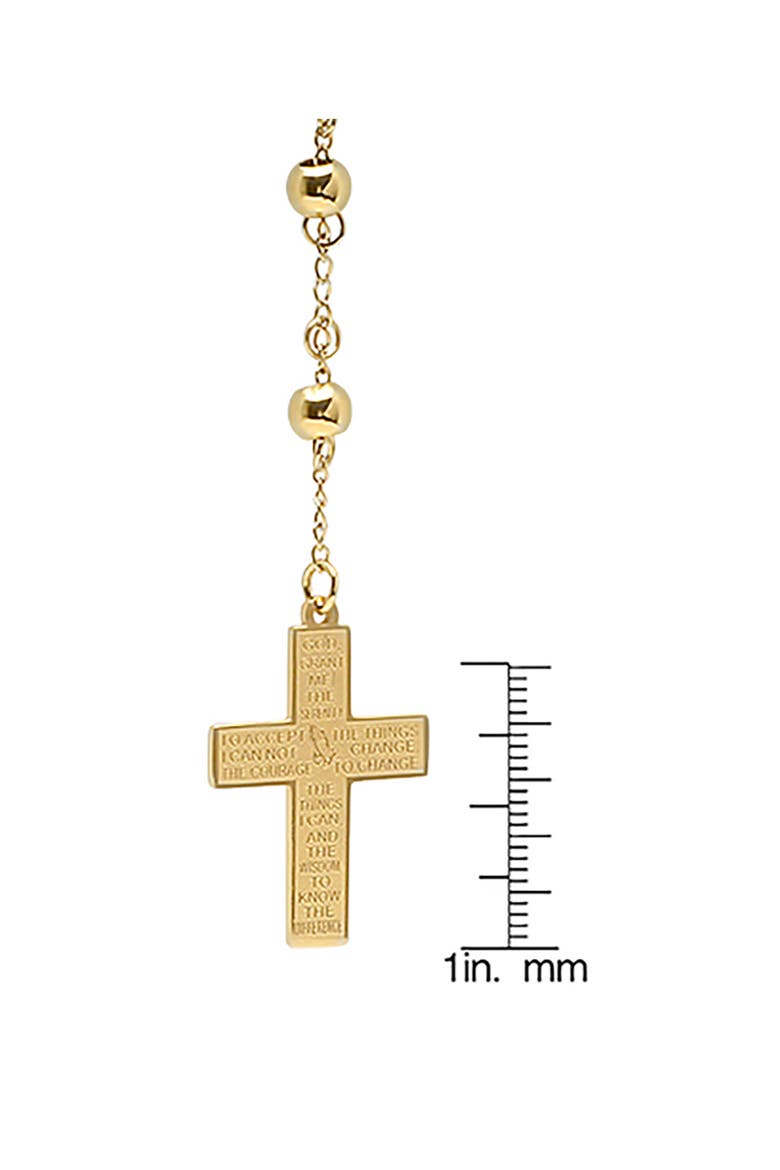 Serenity Rosary Drop Necklace, Alternate, color, GOLD