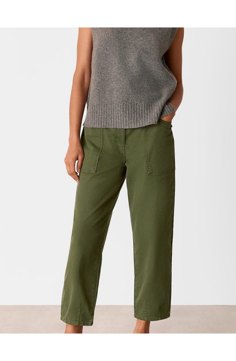 Whistles Relaxed Fit Tessa Trouser, Alternate, color, Khaki