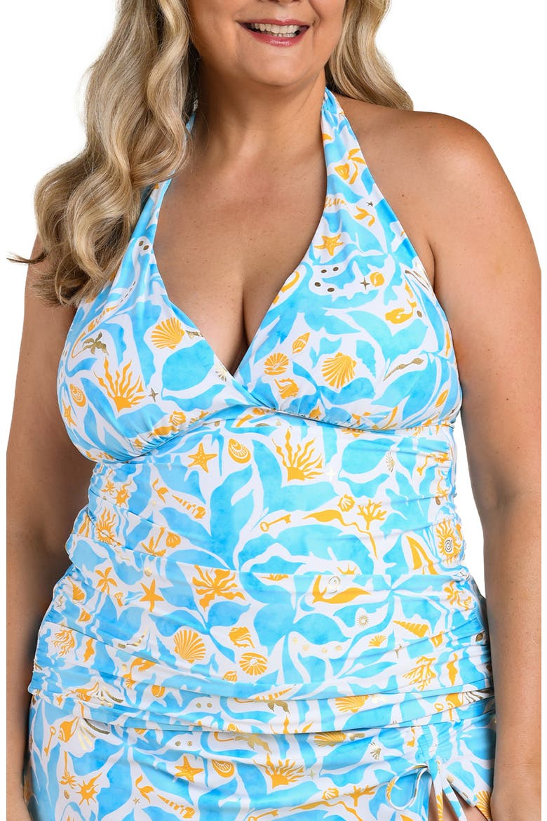 Trinket Goddess Halter Tankini, Main, color, SKY