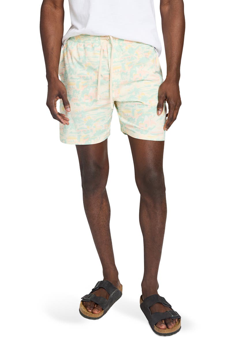 Faherty Shorelite Performance Swim Trunks, Main, color, Sunwashed Keywest