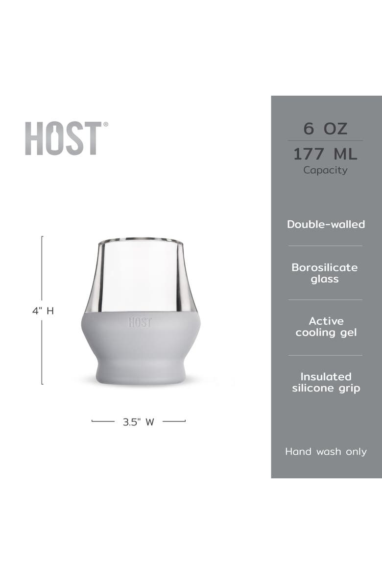 Glass FREEZE Sipping Cooling Cup Set of 2, Alternate, color, Gray