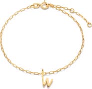 Ana Luisa Gold Charm Letter Bracelet