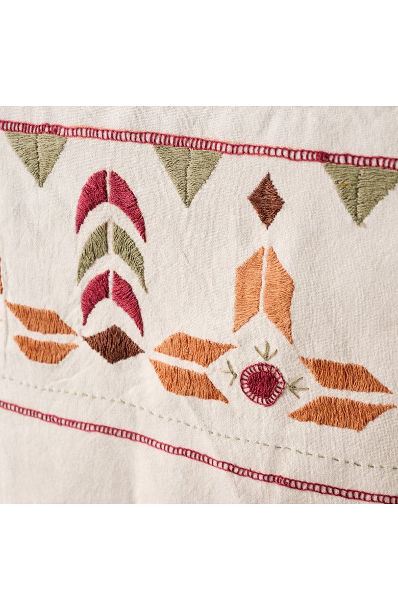 Ten Thousand Villages Jodana Embroidered Tablecloth, Alternate, color, Beige