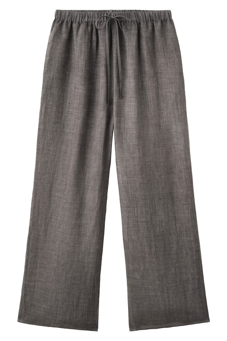 Ramie Pajama Pants, Alternate, color, CHARCOAL