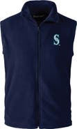 DUNBROOKE Men's Dunbrooke Navy Seattle Mariners Full-Zip Vest