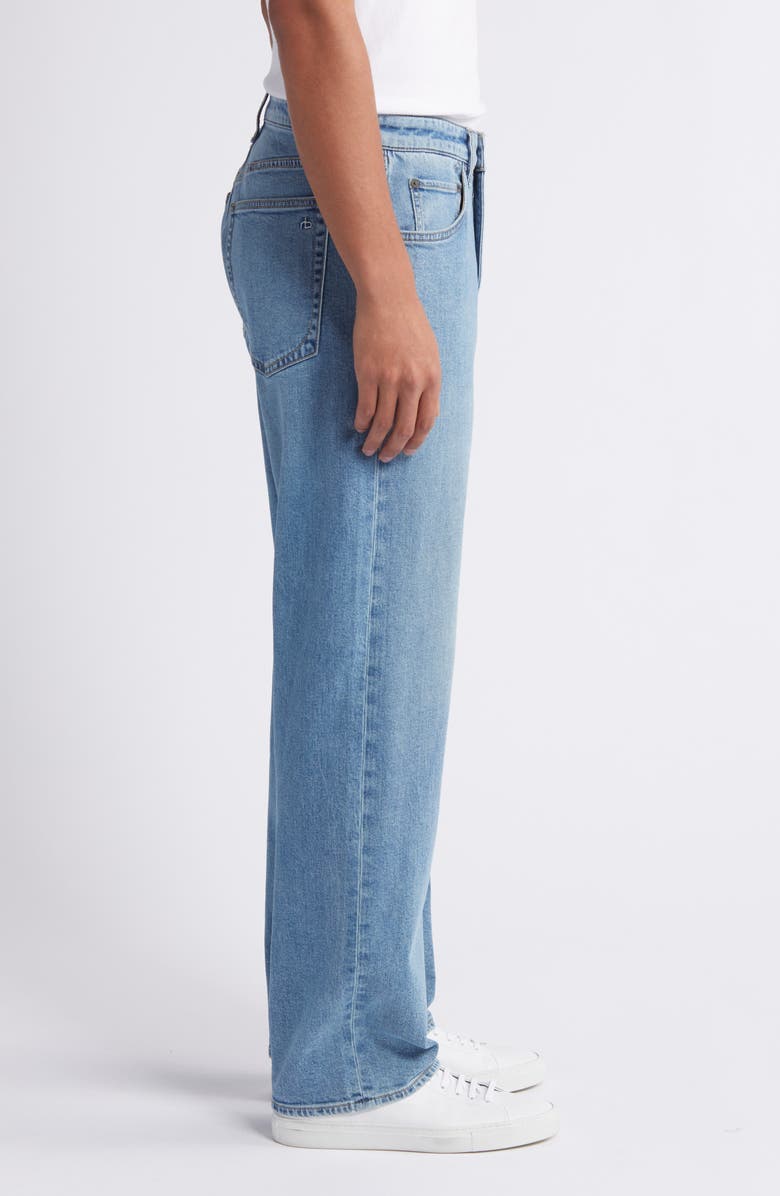 rag & bone Fit 4 Authentic Stretch Straight Leg Baggy Jeans, Alternate, color, Mitchell