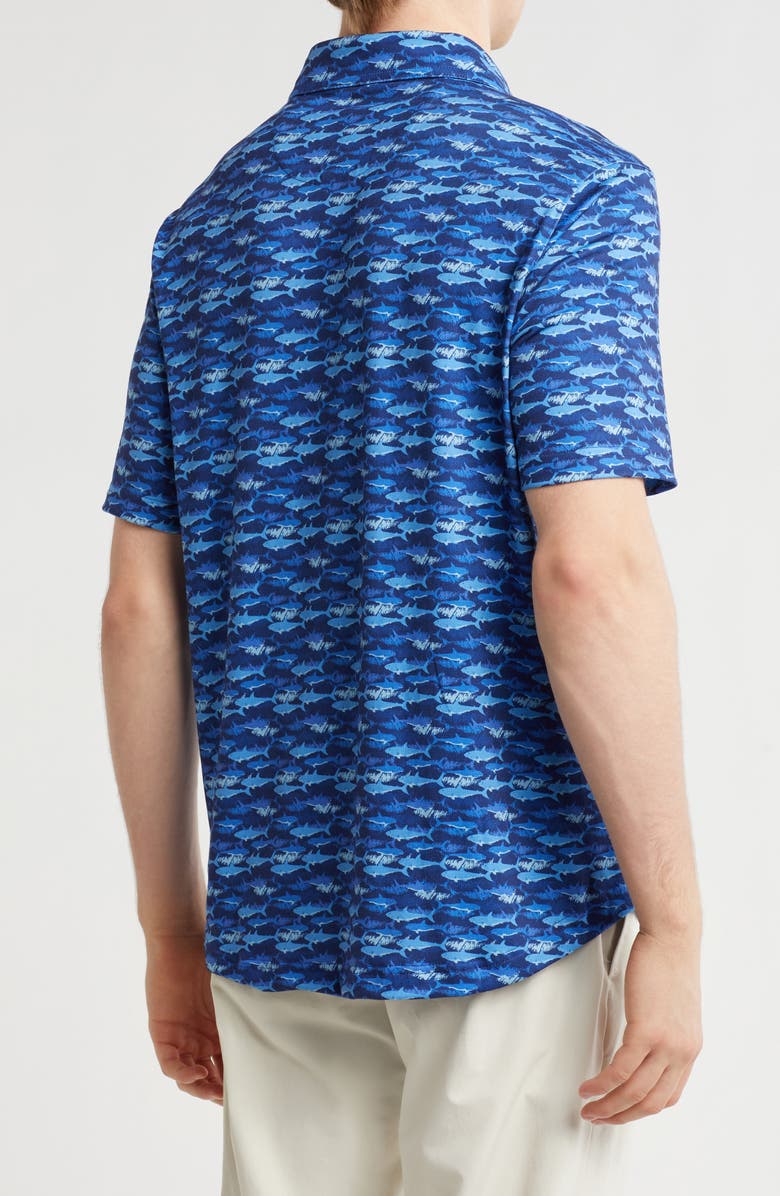 Johnston & Murphy XC4<sup>®</sup> Performance Short Sleeve Button-Up Shirt, Alternate, color,