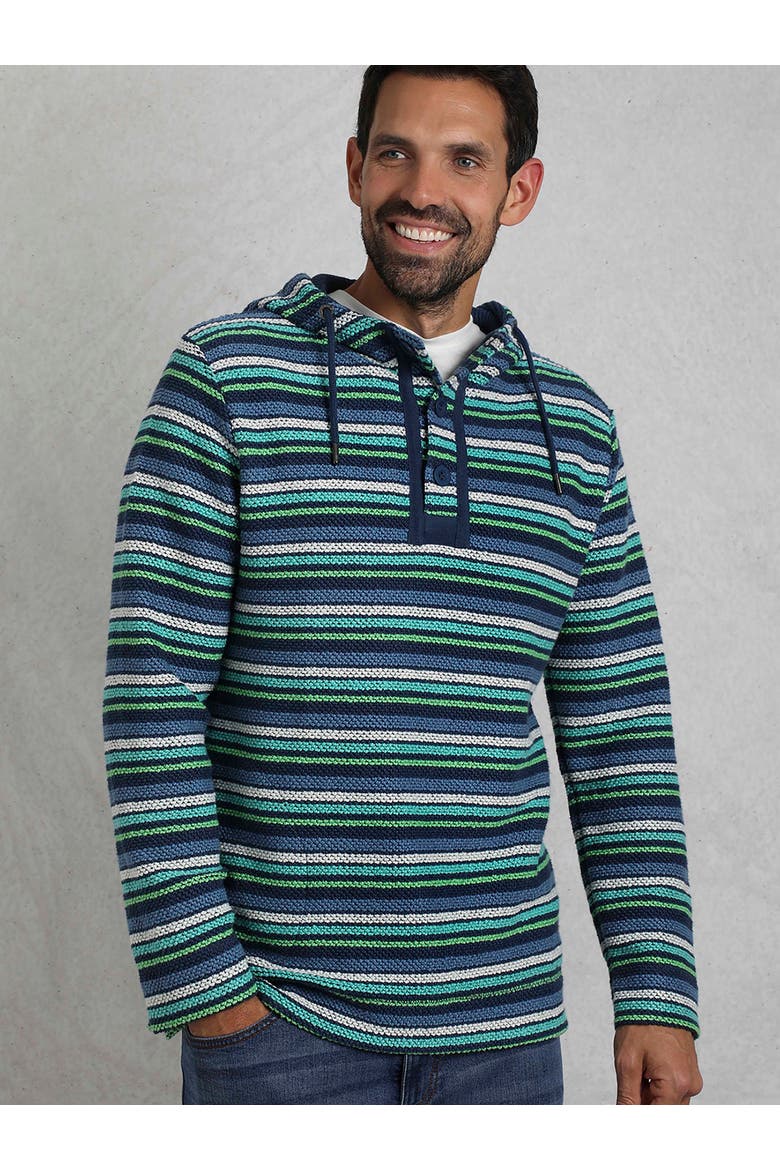 Payson Striped Macaroni Hoodie, Alternate, color, Ensign Blue