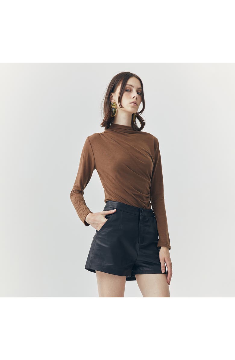 ATS Mira Long Sleeve Top, Main, color, Brown