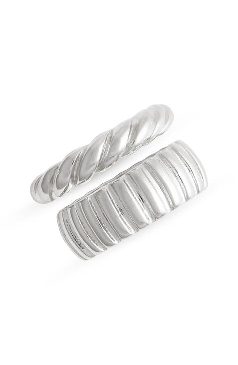 Demi Fine Set of 2 Ridged Rings