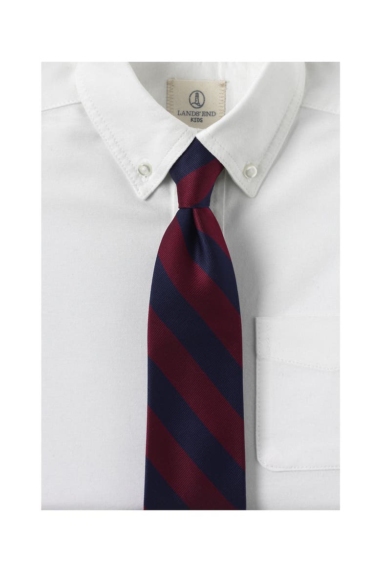 School Uniform Kids Stripe To Be Tied Tie, Alternate, color, Classic Navy/Dark Crimson