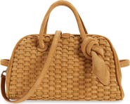 Jacquemus Le Petit Turismo Woven Suede Bowling Bag