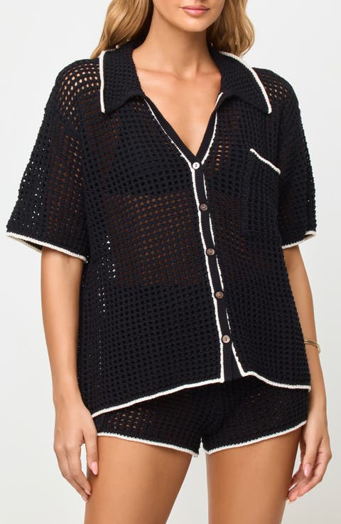 Scout Crochet Cover-Up Shirt