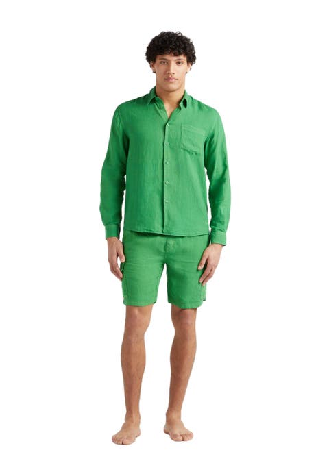 Men's Solid Linen Shirt