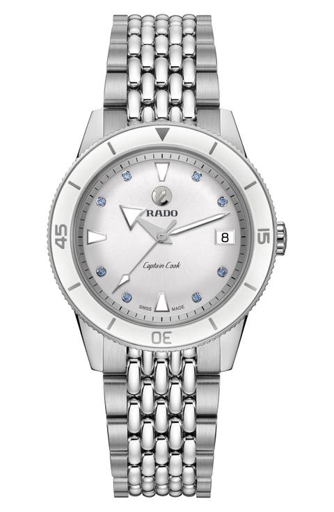 Captain Cook Interchangeable Strap Watch, 37mm