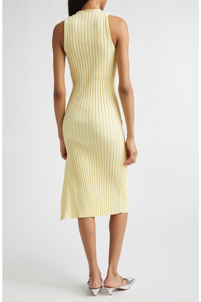 Rib Organic Cotton Tank Dress, Alternate, color, LIGHT YELLOW