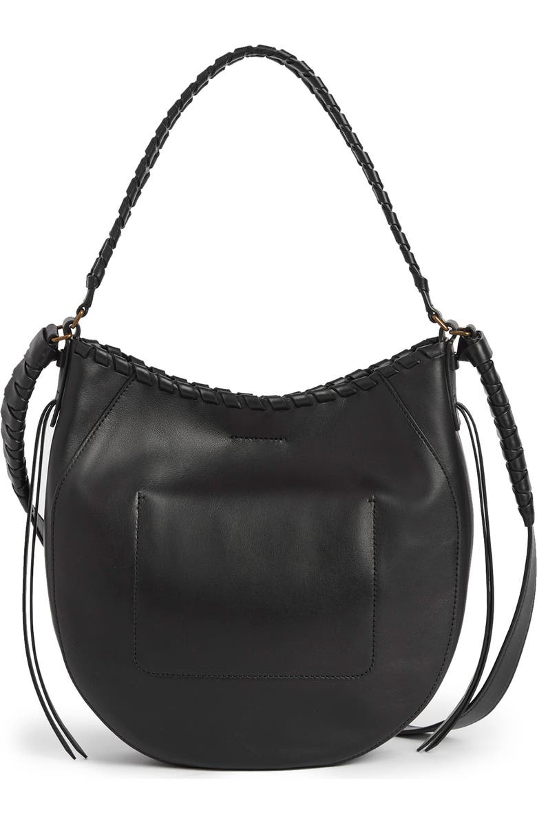 AllSaints Courtney Leather Hobo, Alternate, color,