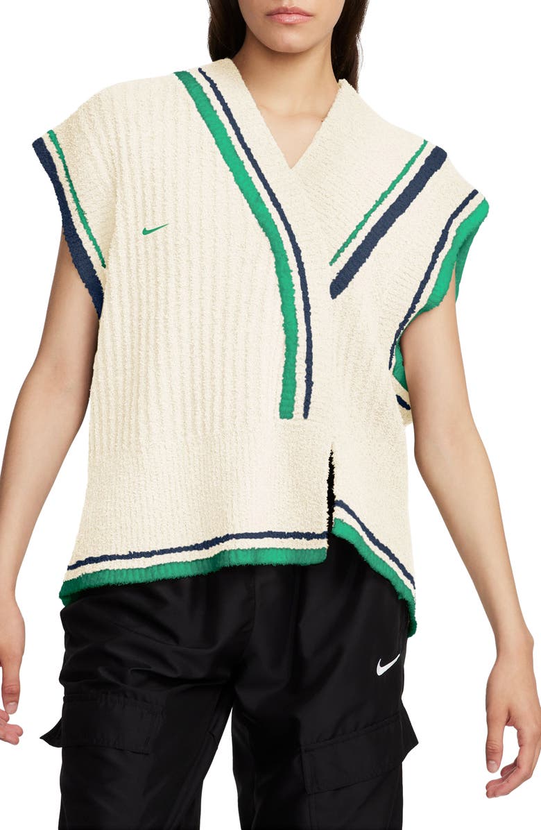 Nike Sportswear Collection Stripe Trim Sweater Vest, Main, color,