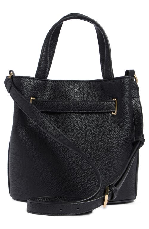 T Tahari Pebble Bucket Bag In Black
