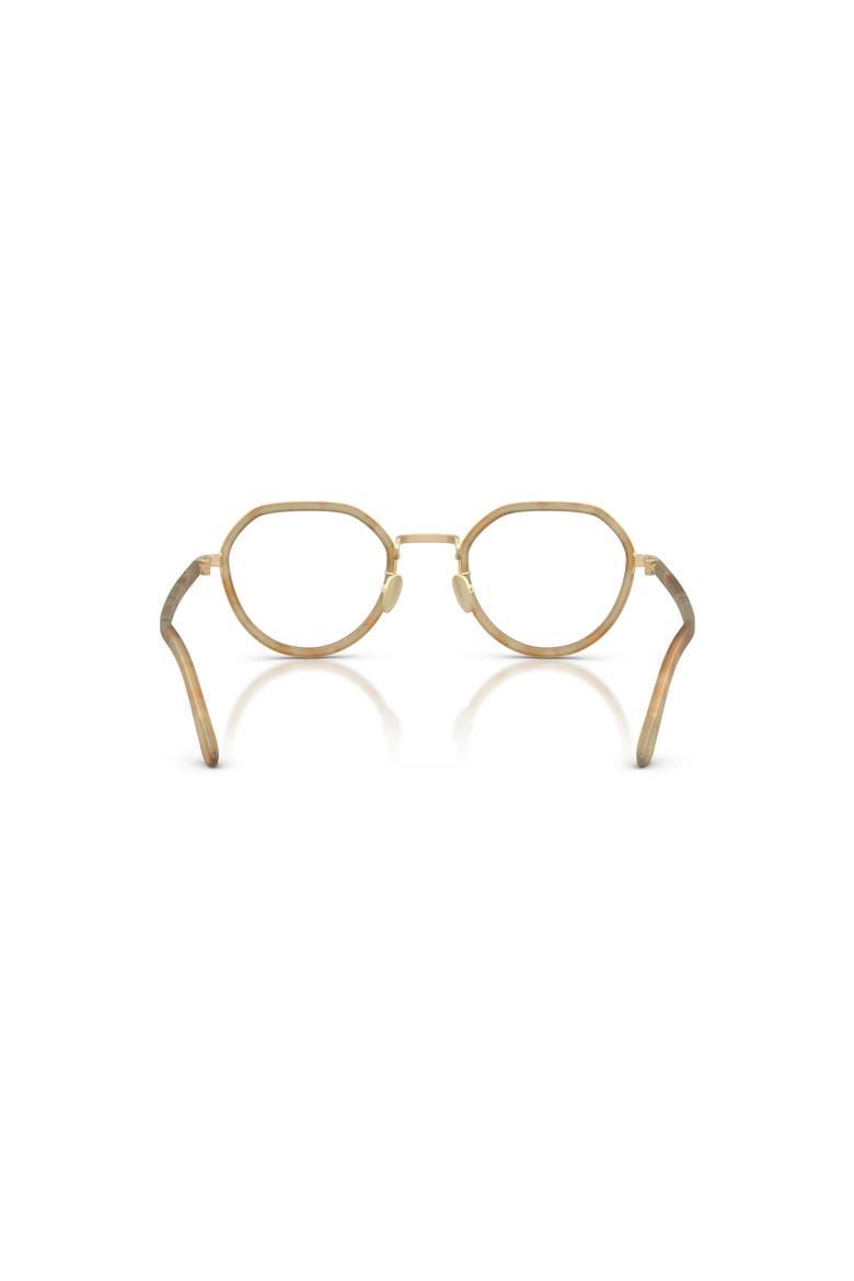 49mm Round optical glasses, Alternate, color, Brown