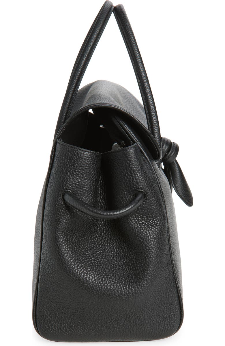 Jacquemus Le Turismo Leather Shopper Bag, Alternate, color, Black