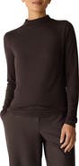 Eileen Fisher Funnel Neck Long Sleeve T-Shirt
