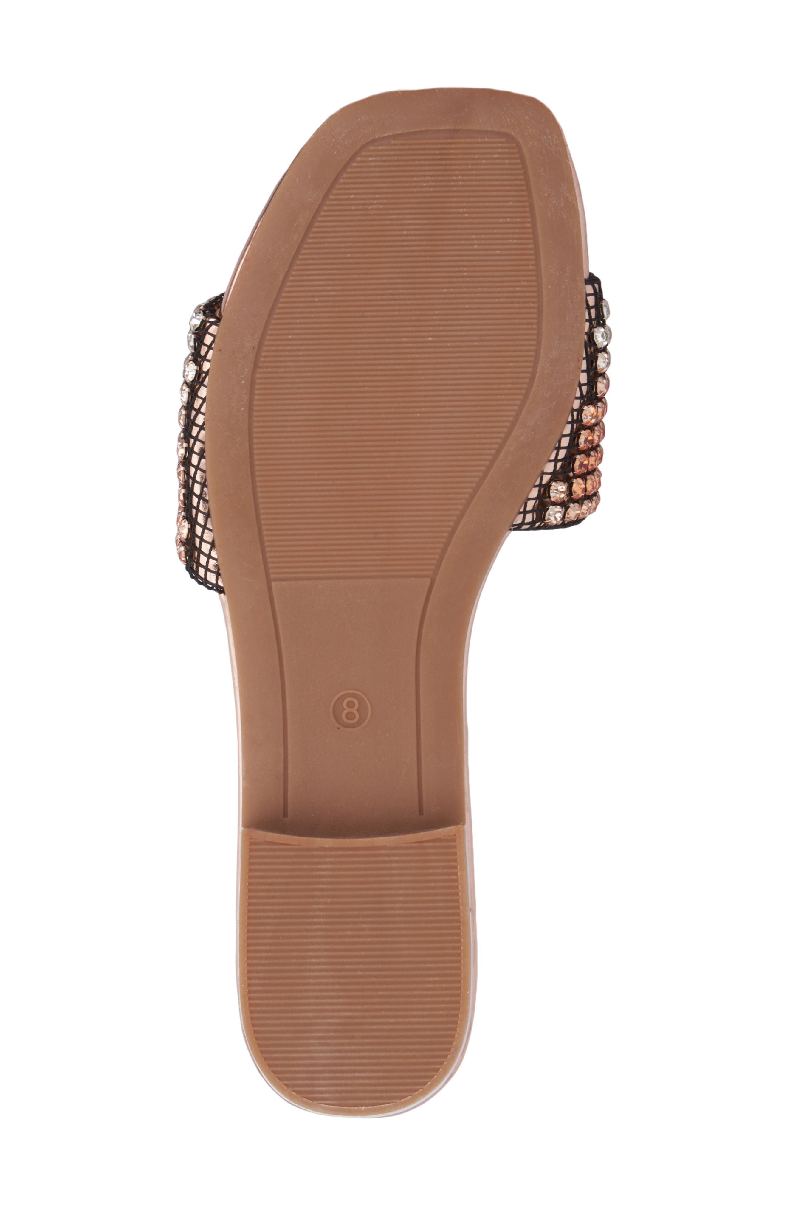 Gracie Rhinestone Slide Sandal, Alternate, color, GOLD