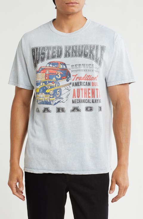 Busted Knuckle Cotton Graphic T-Shirt
