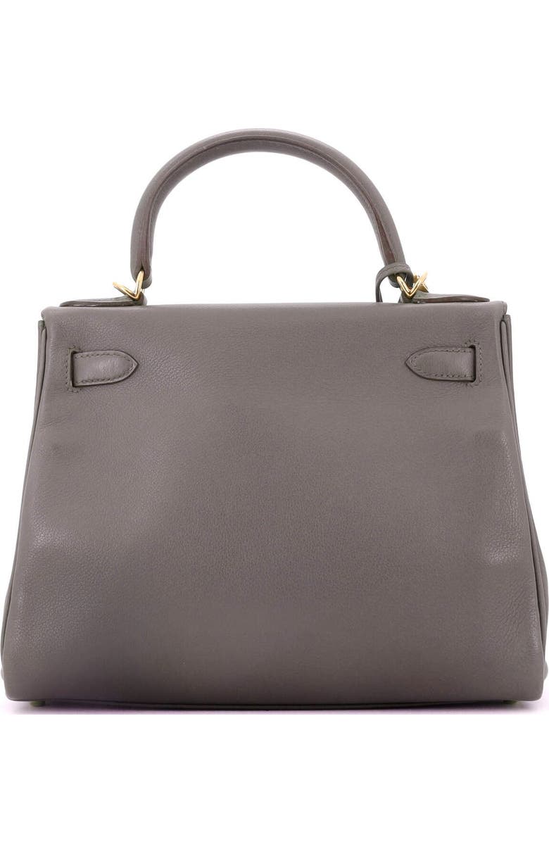 Pre-Owned Hermes Kelly Handbag Grey Evercolor with Gold Hardware 28, Alternate, color,