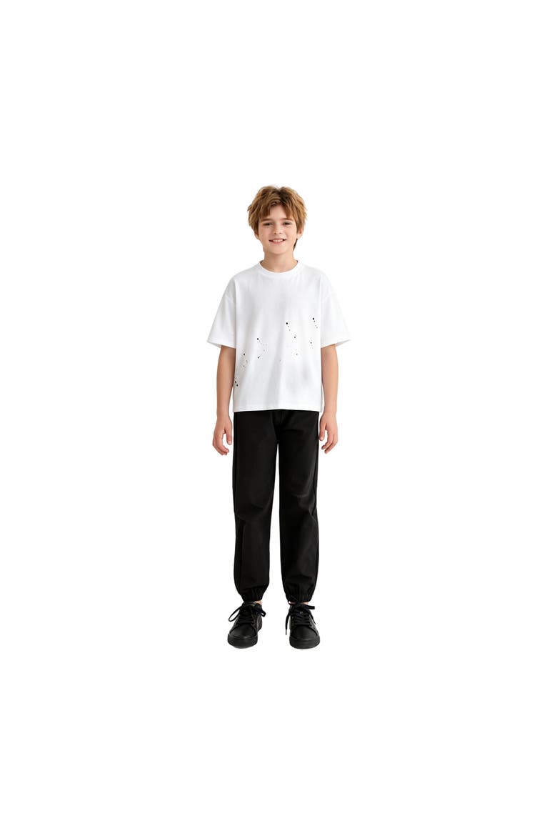 Oversized Splatter T-Shirt, Alternate, color, White