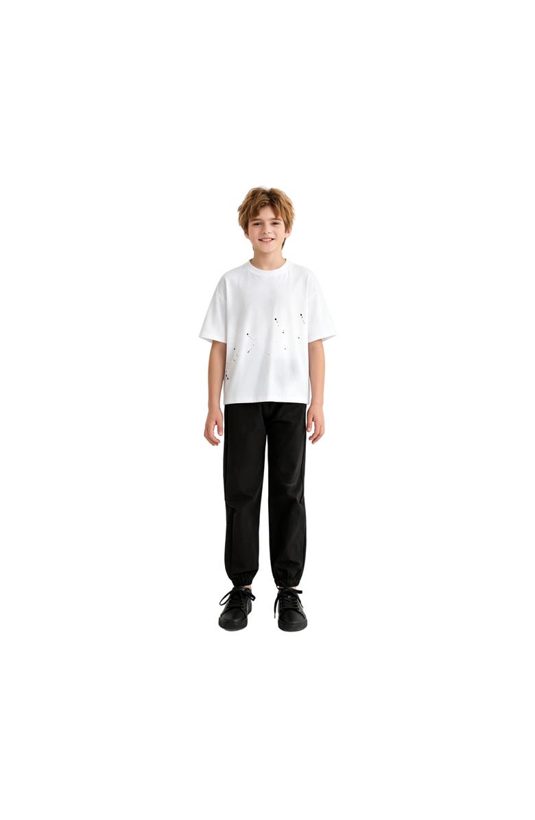 MOUSTACHE Oversized Splatter T-Shirt, Alternate, color, White