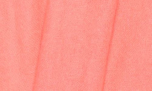 Nordstrom Textured Cashmere Scarf In Coral Sugar