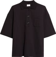 Saint Laurent Embroidered Cotton Piqué Polo