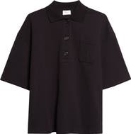 Saint Laurent Embroidered Cotton Piqué Polo