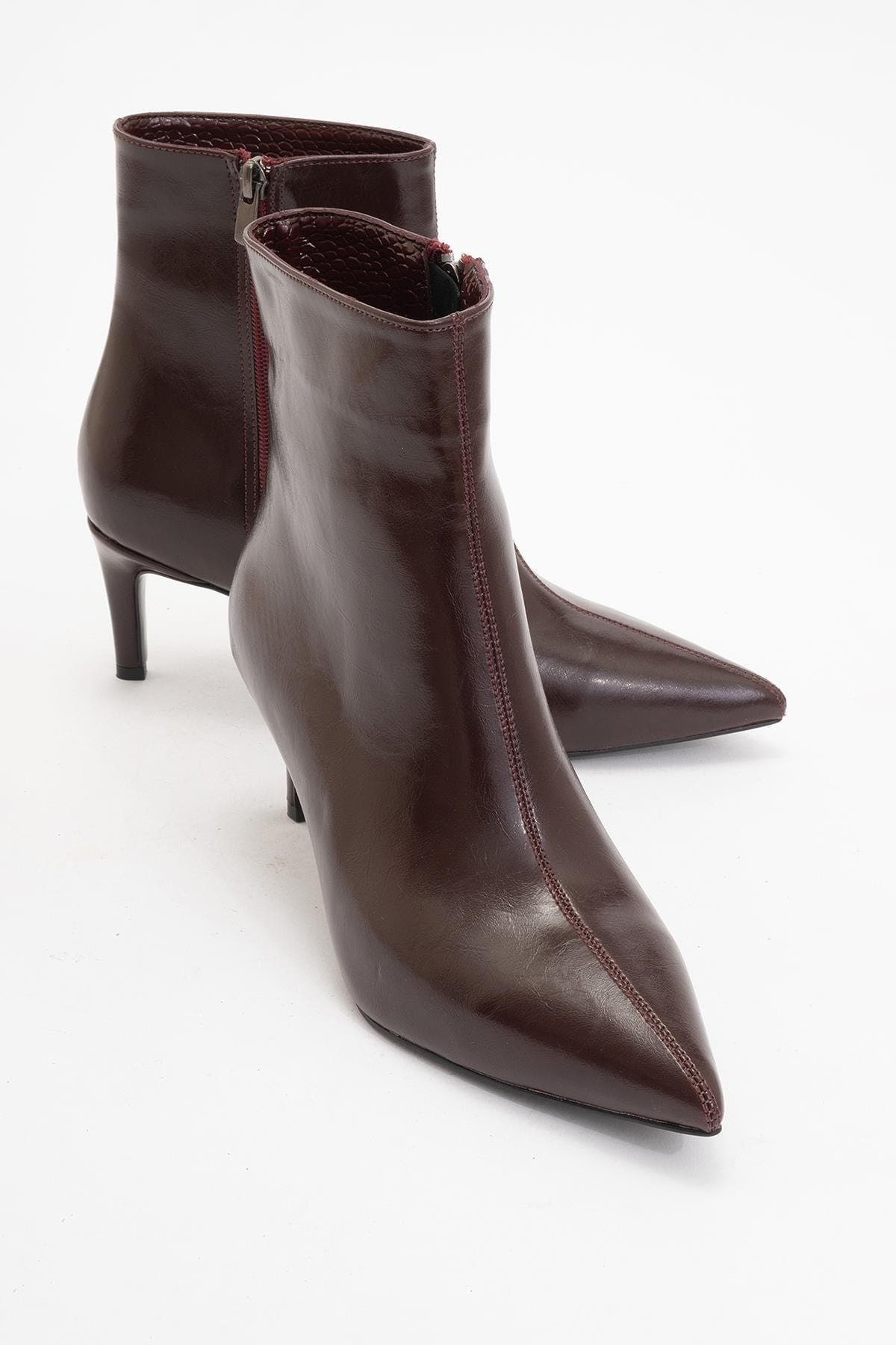 Burgundy Faux Leather