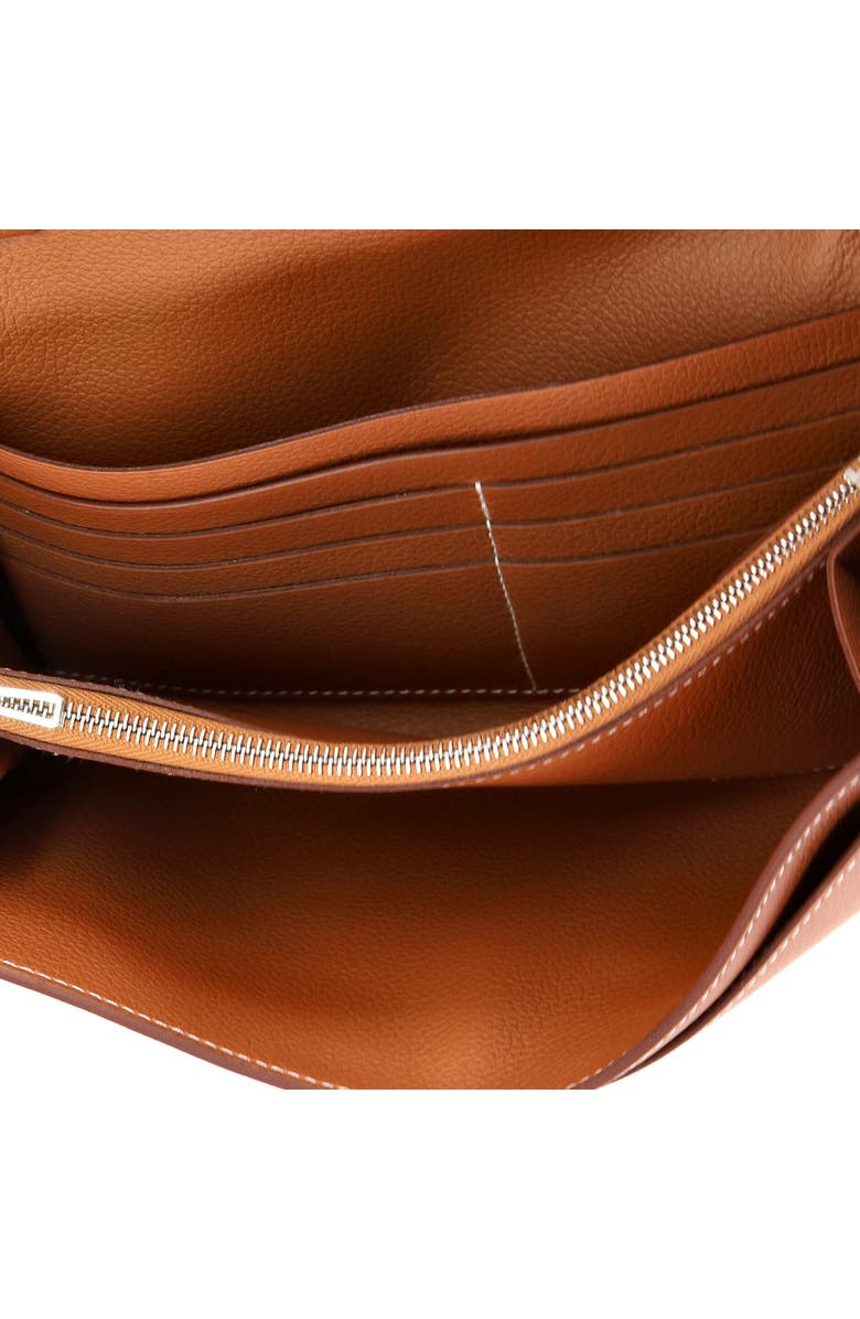 Pre-Owned Hermes Constance To Go Wallet Evercolor, Alternate, color, Gold