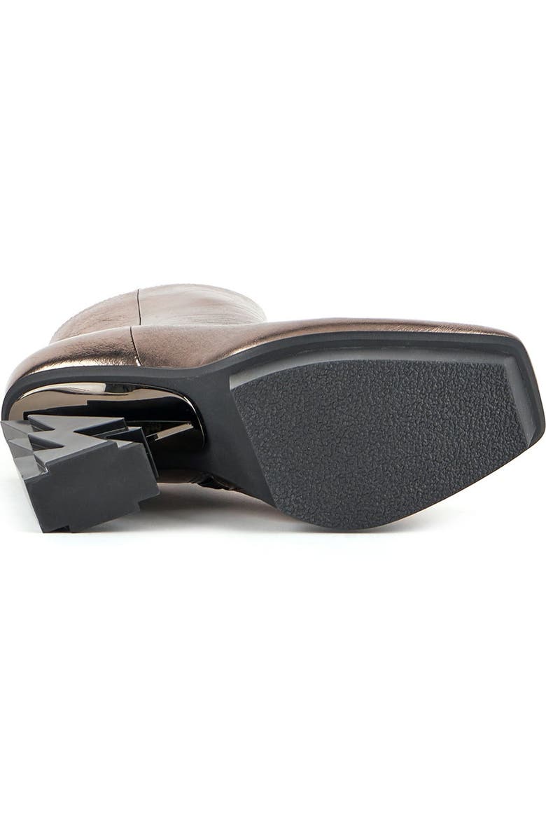 United Nude Glam Square Boot, Alternate, color, Gun Metal