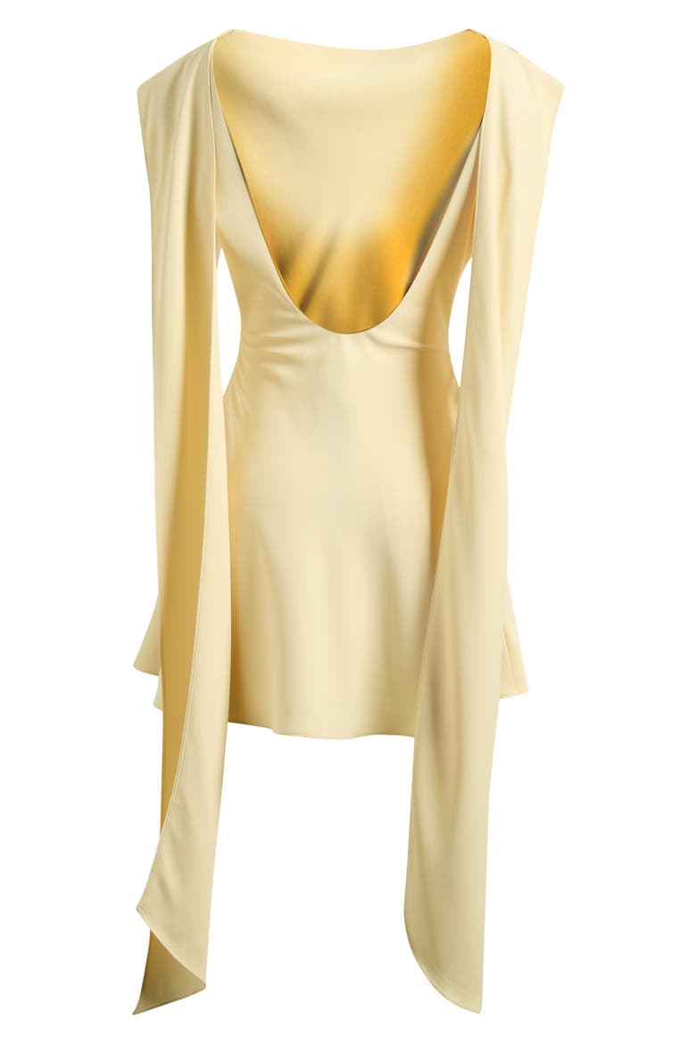 Drape Minidress, Alternate, color, LEMON