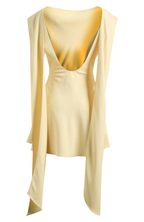 Odd Muse Drape Minidress In Lemon