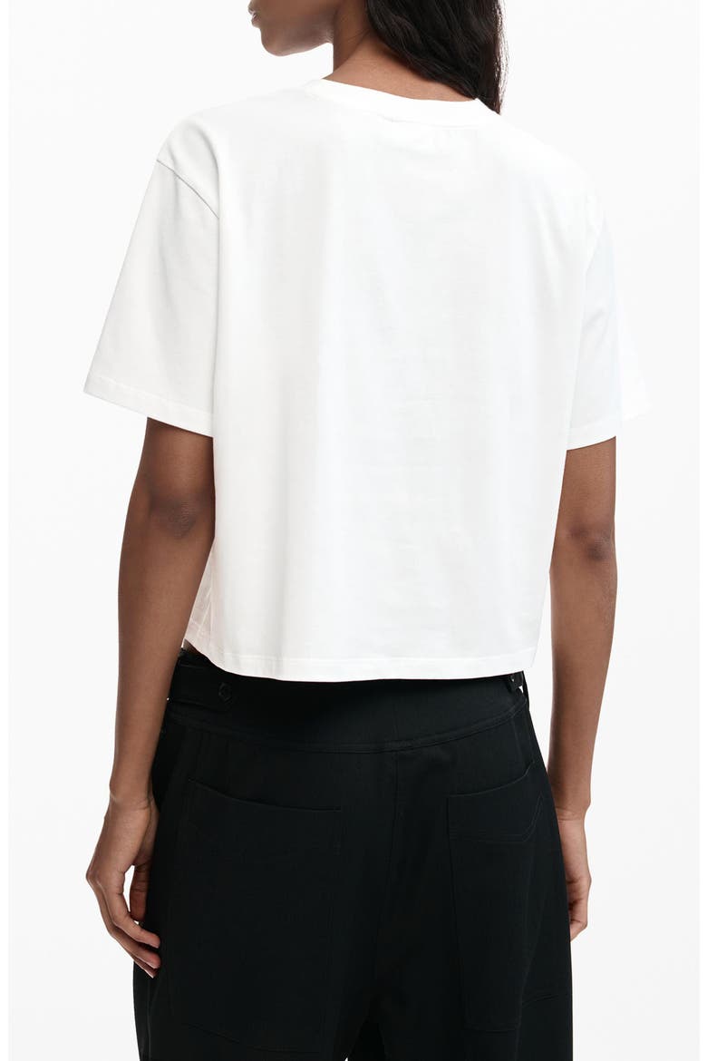 Plaid Logo Graphic T-Shirt, Alternate, color, WHITE