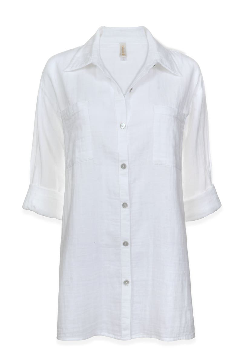 HELEN JON Island Shirt, Alternate, color, White